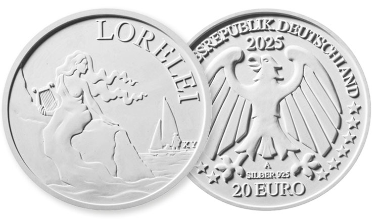 Bild- und Wertseite des 2. Preises „Lorelei“ von Fiona Kapp