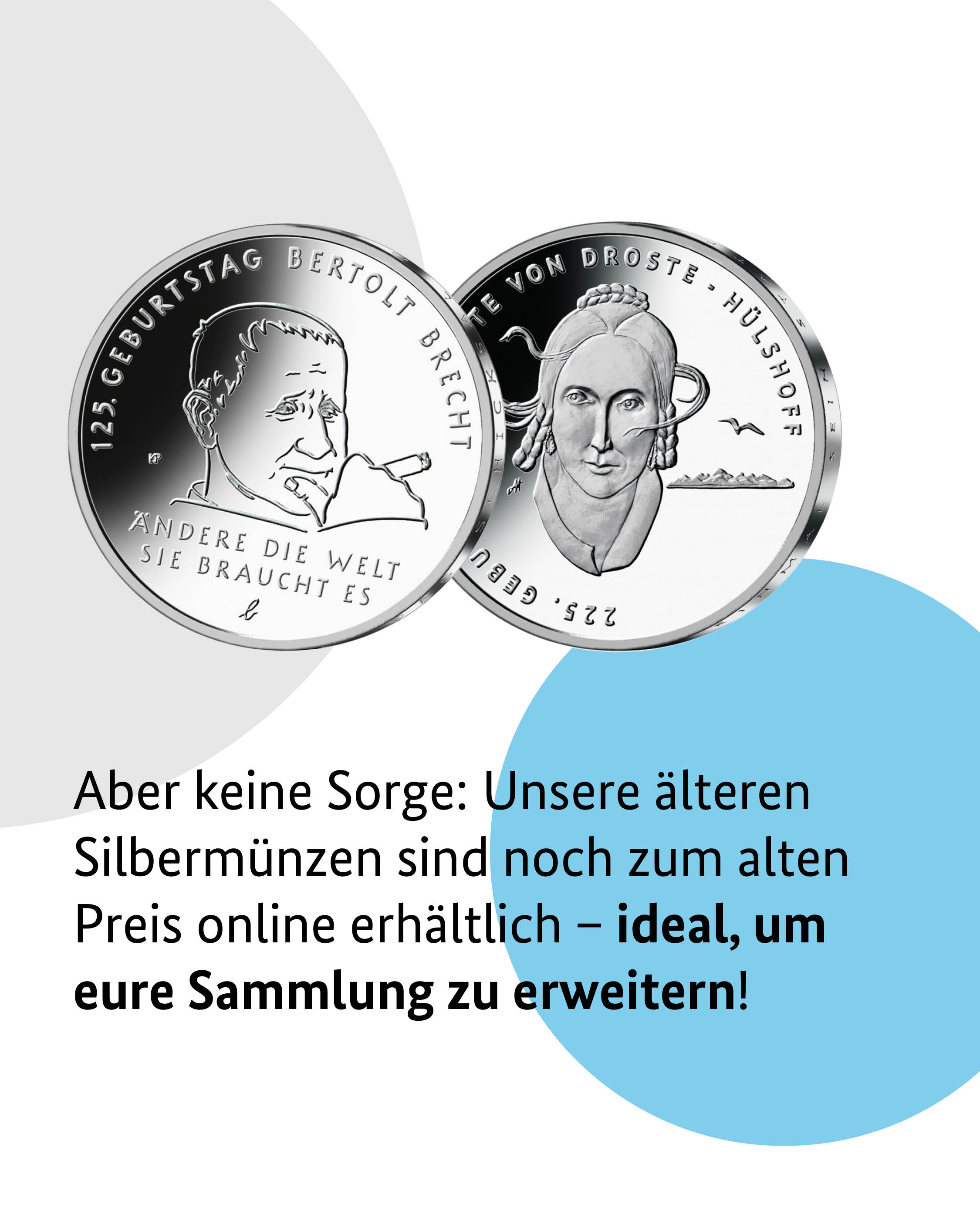 Update zu unseren Silbermünzen