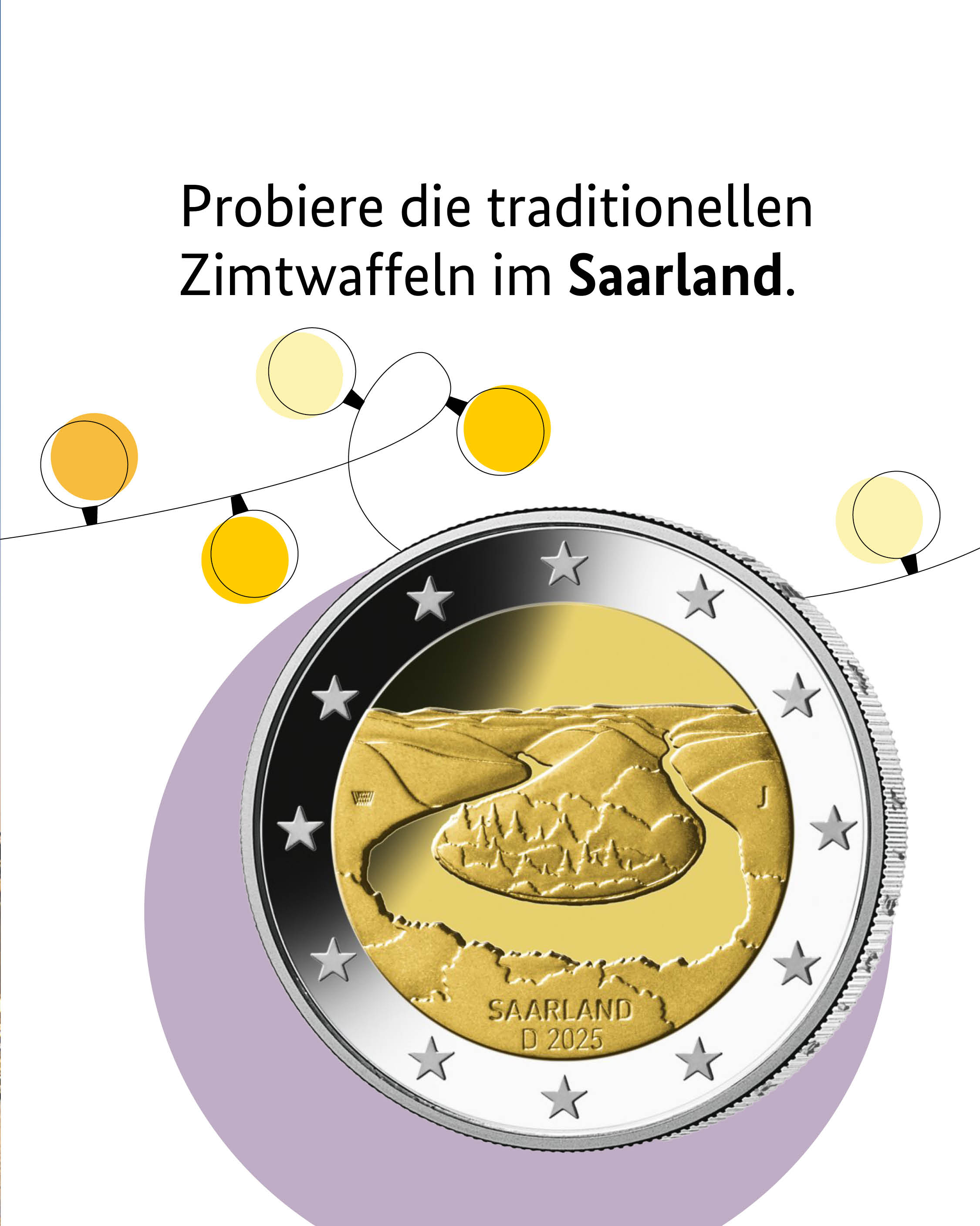 Probiere die traditionellen Zimtwaffeln im Saarland