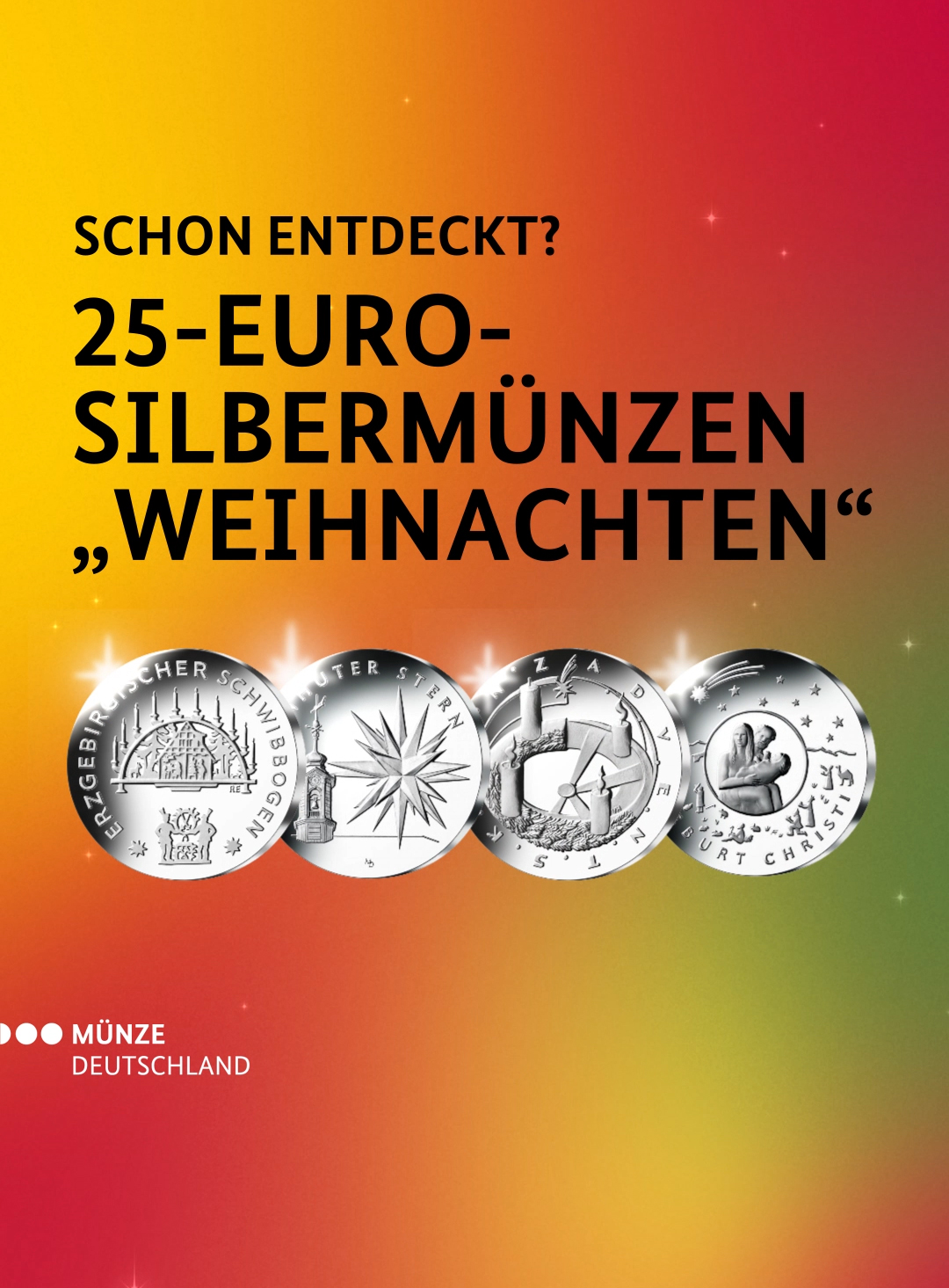 25-Euro Silbermünzen Weihnachten