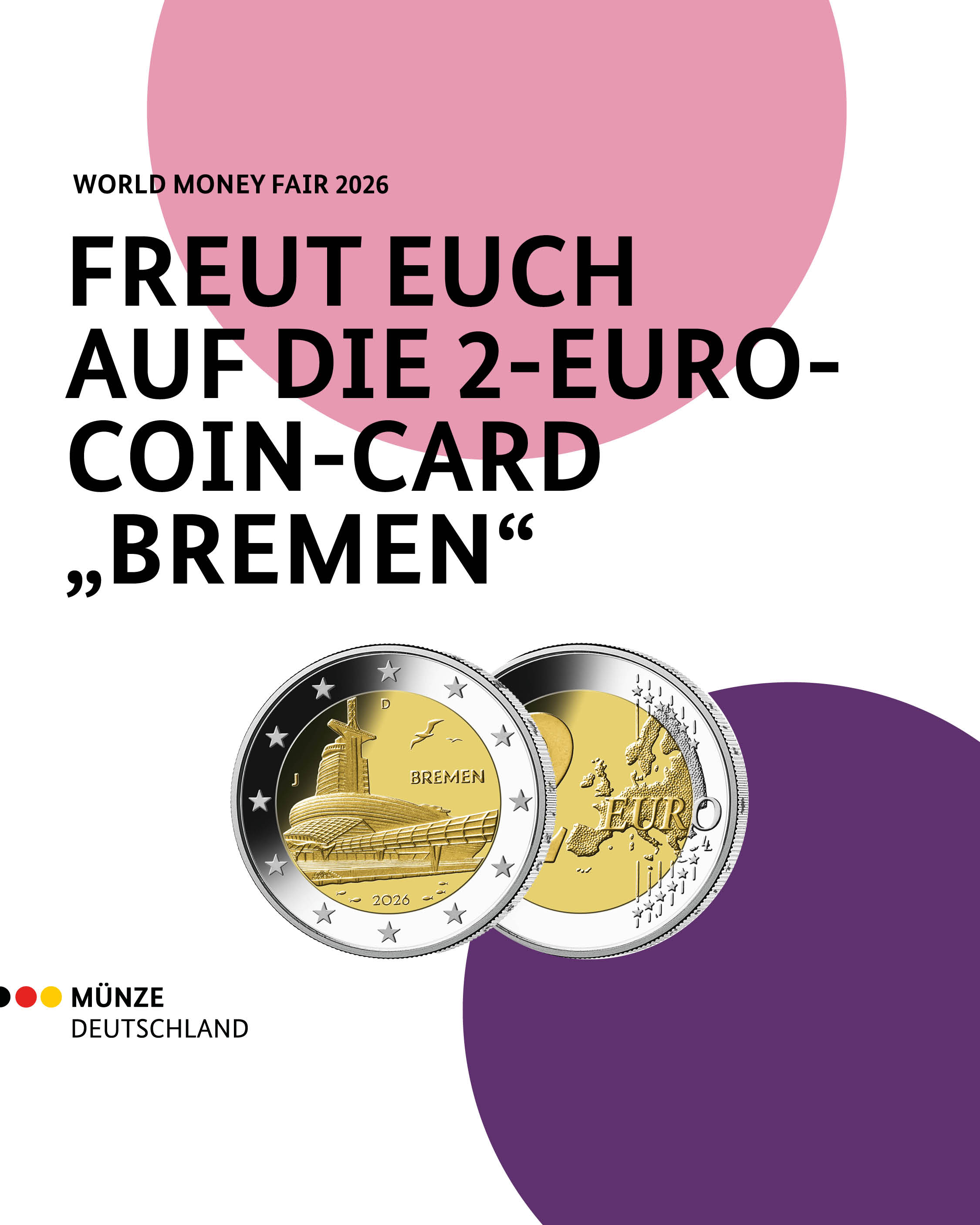 Freut euch auf die 2-Euro-Coin-Card-Bremen