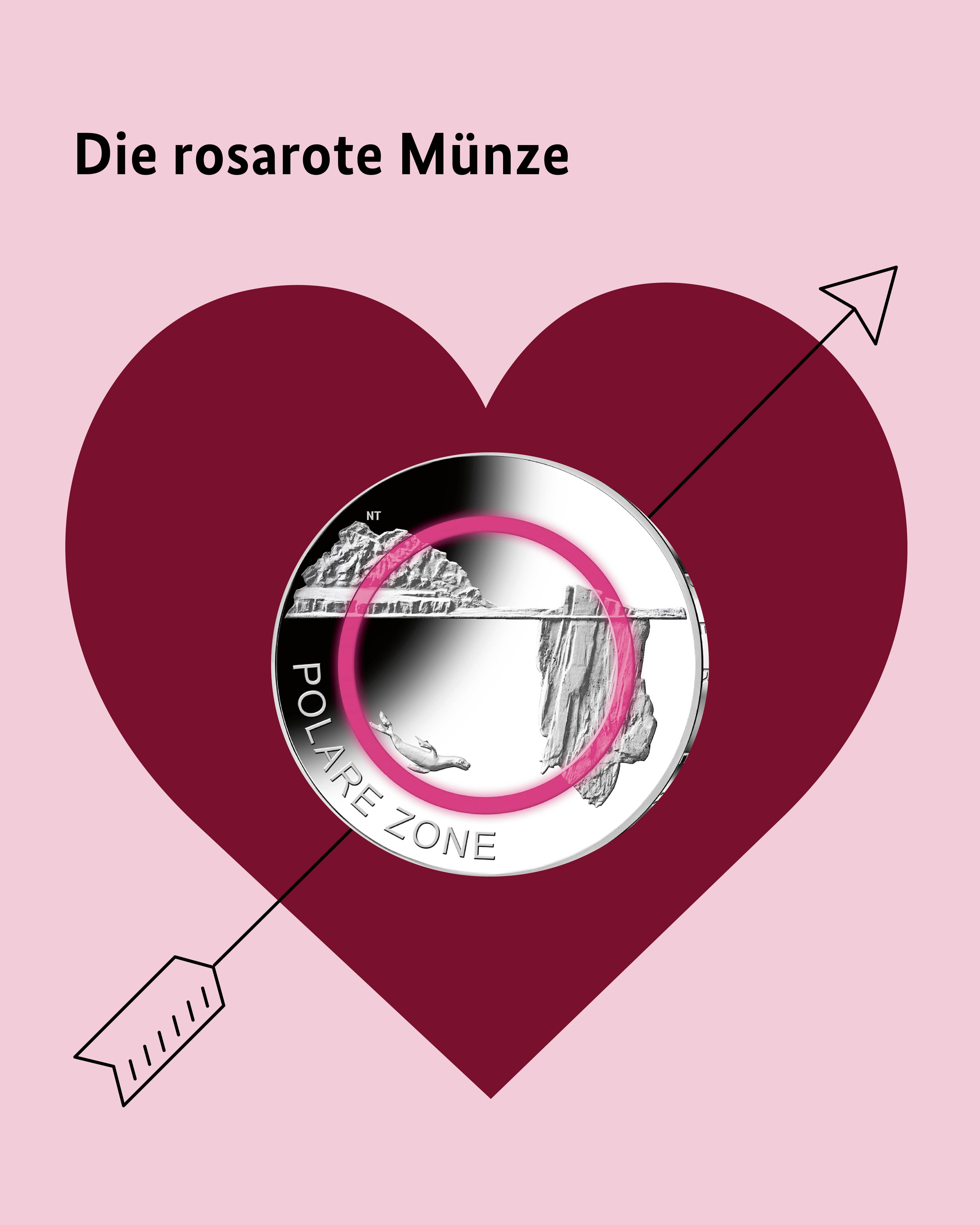 Die rosarote Münze