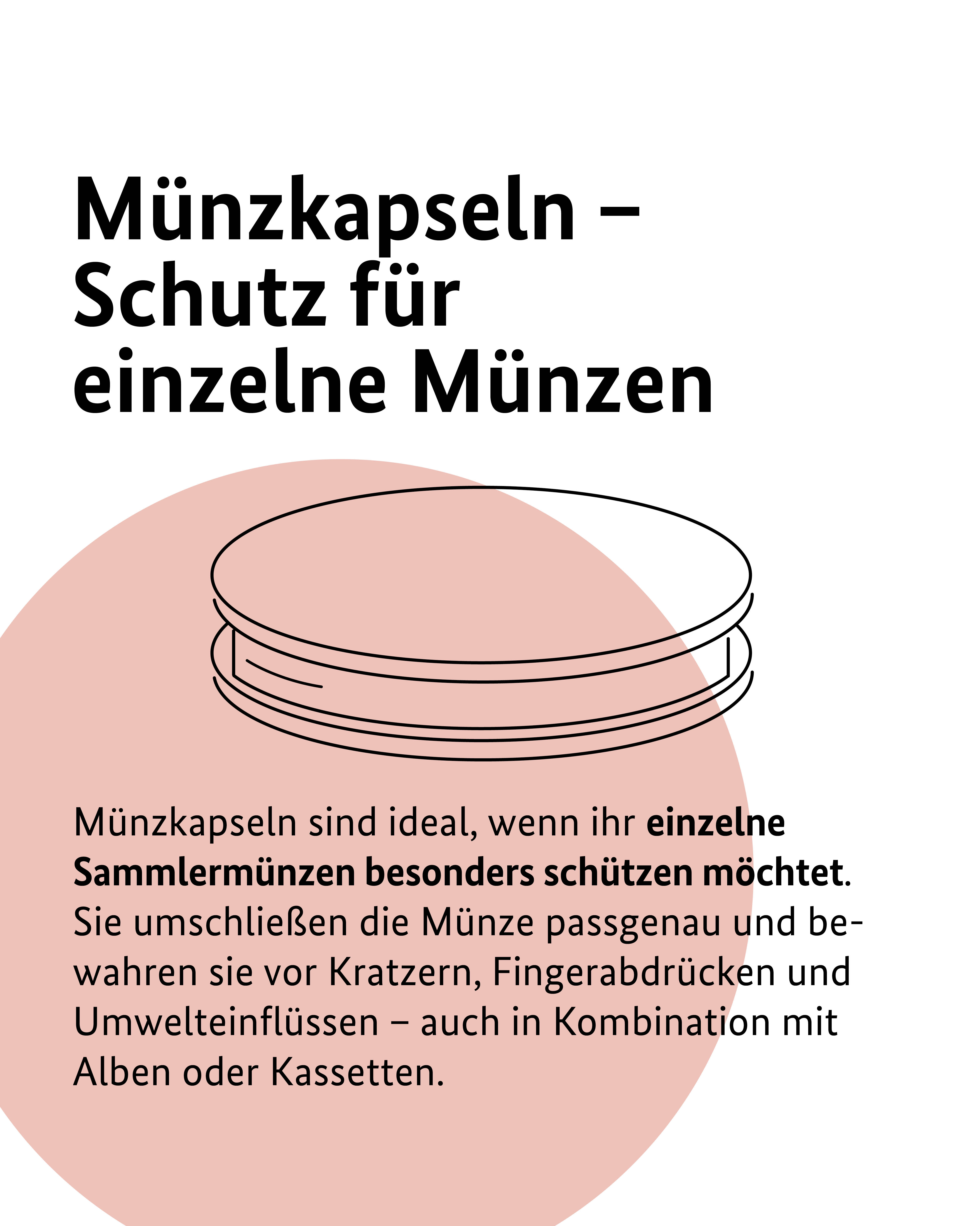 Münzkapseln - Schutz für einzelne Münzen