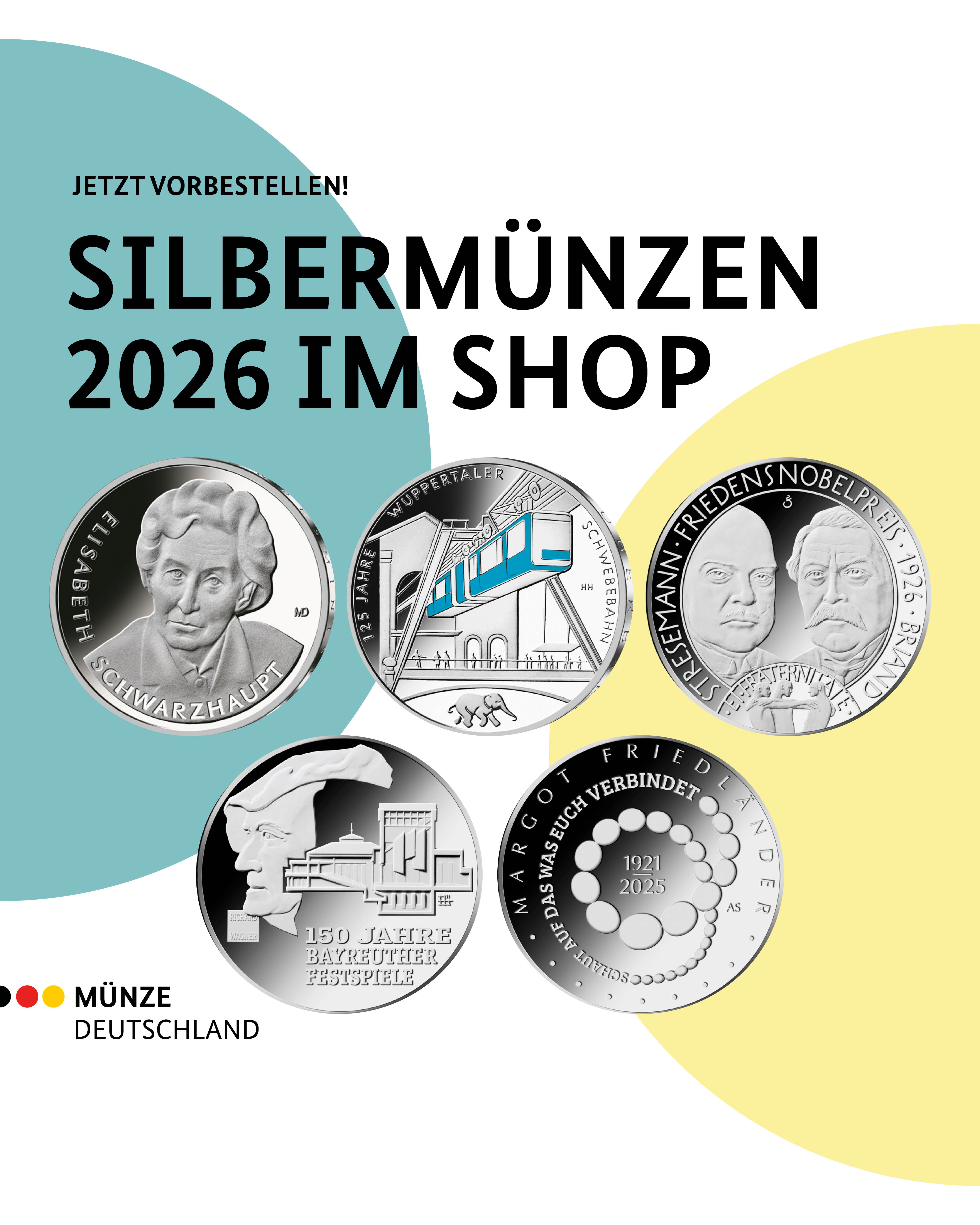 Silbermünzen 2026 im Shop