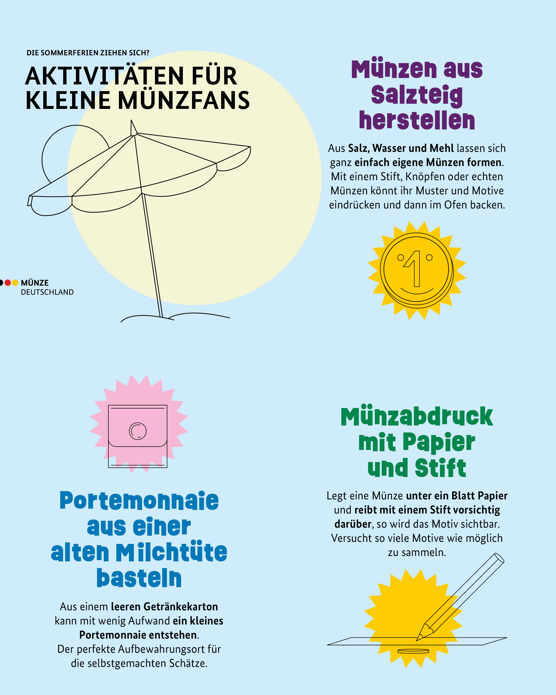 Aktivitäten für kleine Münzfans