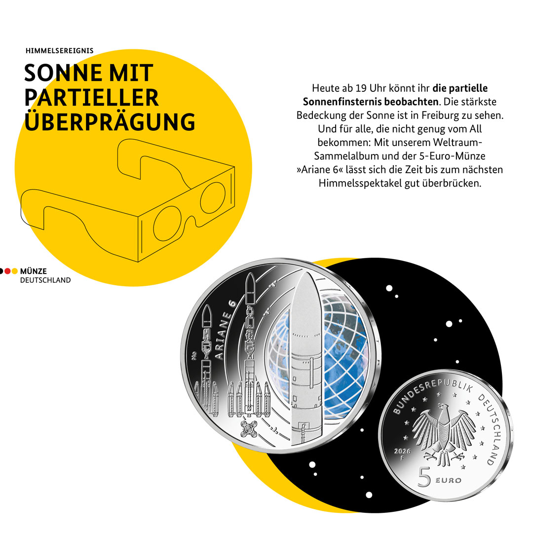 Sonne mit partielle Überprägung