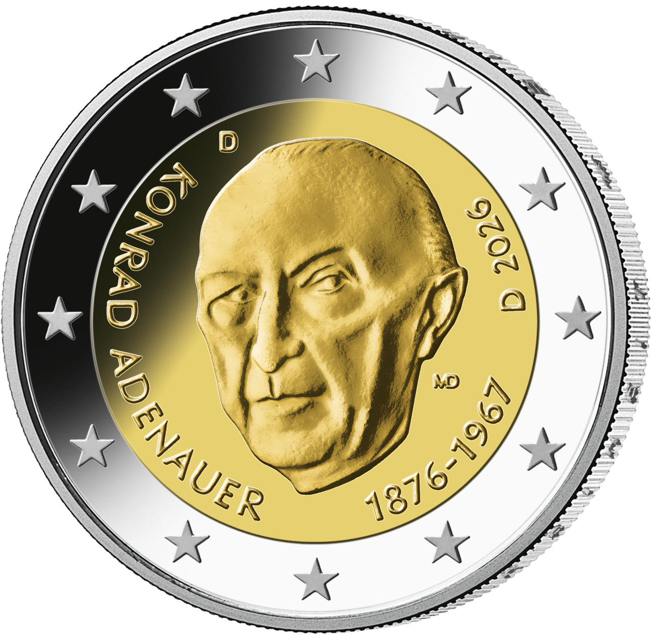 2-Euro-Gedenkmünze Konrad Adenauer