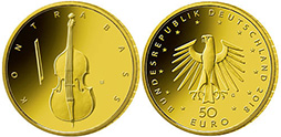 50-Euro-Goldmünze Kontrabass