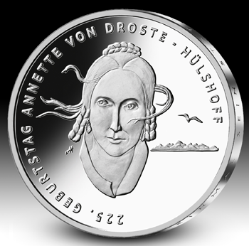 Annette von Droste-Hülshoff, 225. Geburtstag (2022)