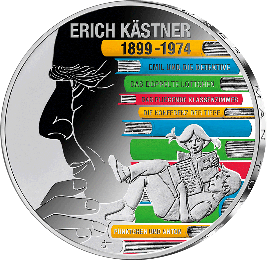 20-Euro-Silbermünze 125. Geburtstag Erich Kästner (2024)