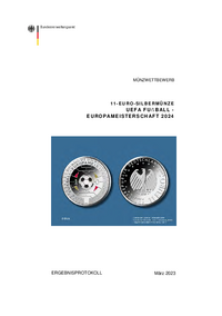 11-Euro-Silbermünze „UEFA Fußball-Europameisterschaft 2024“