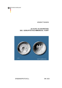20-Euro-Silbermünze „300. Geburtstag Immanuel Kant“