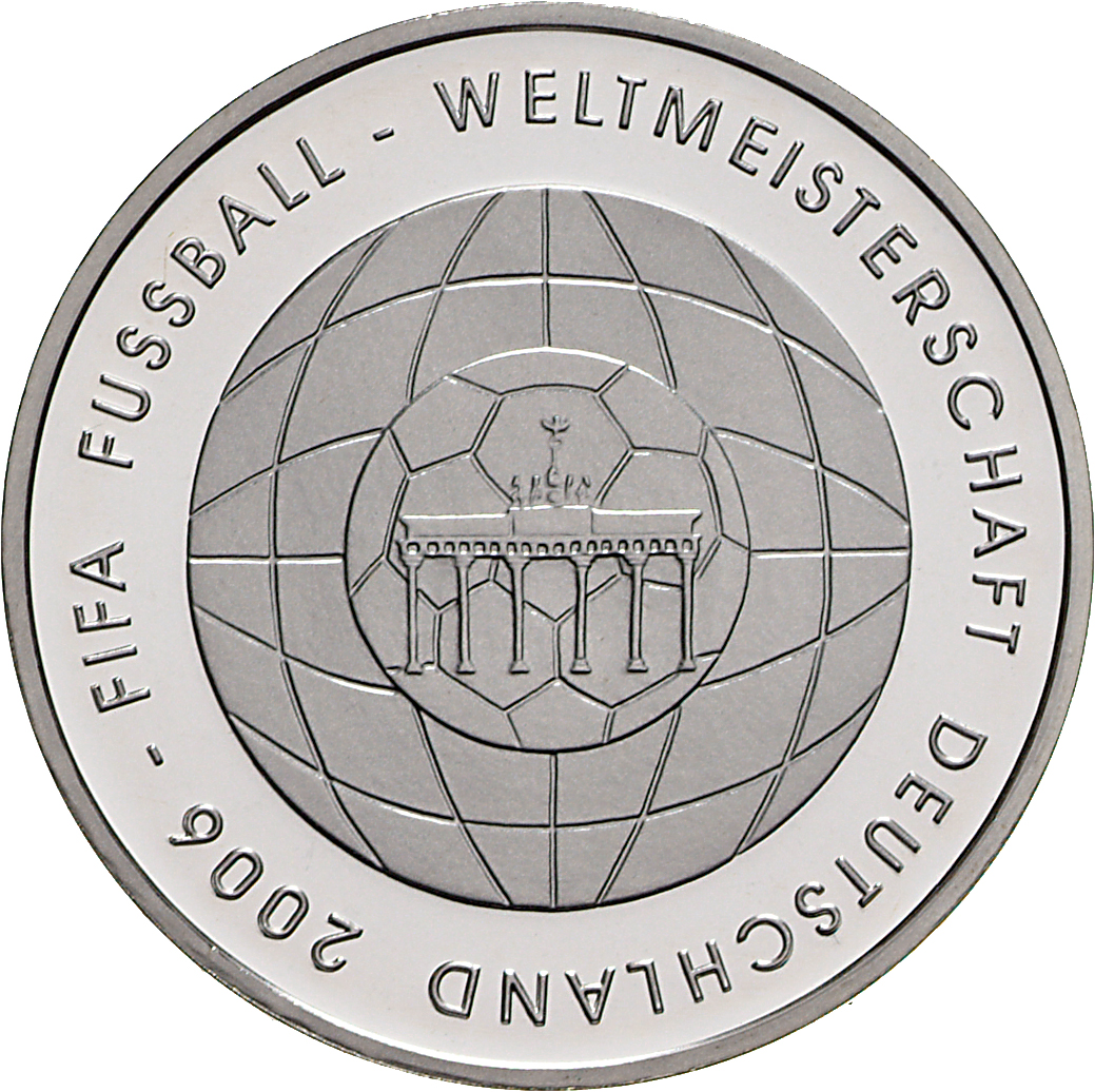 10-Euro-Münze zur Fußball-Weltmeisterschaft 2006
