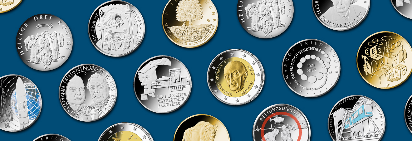 Abbildung der Münzen 2026