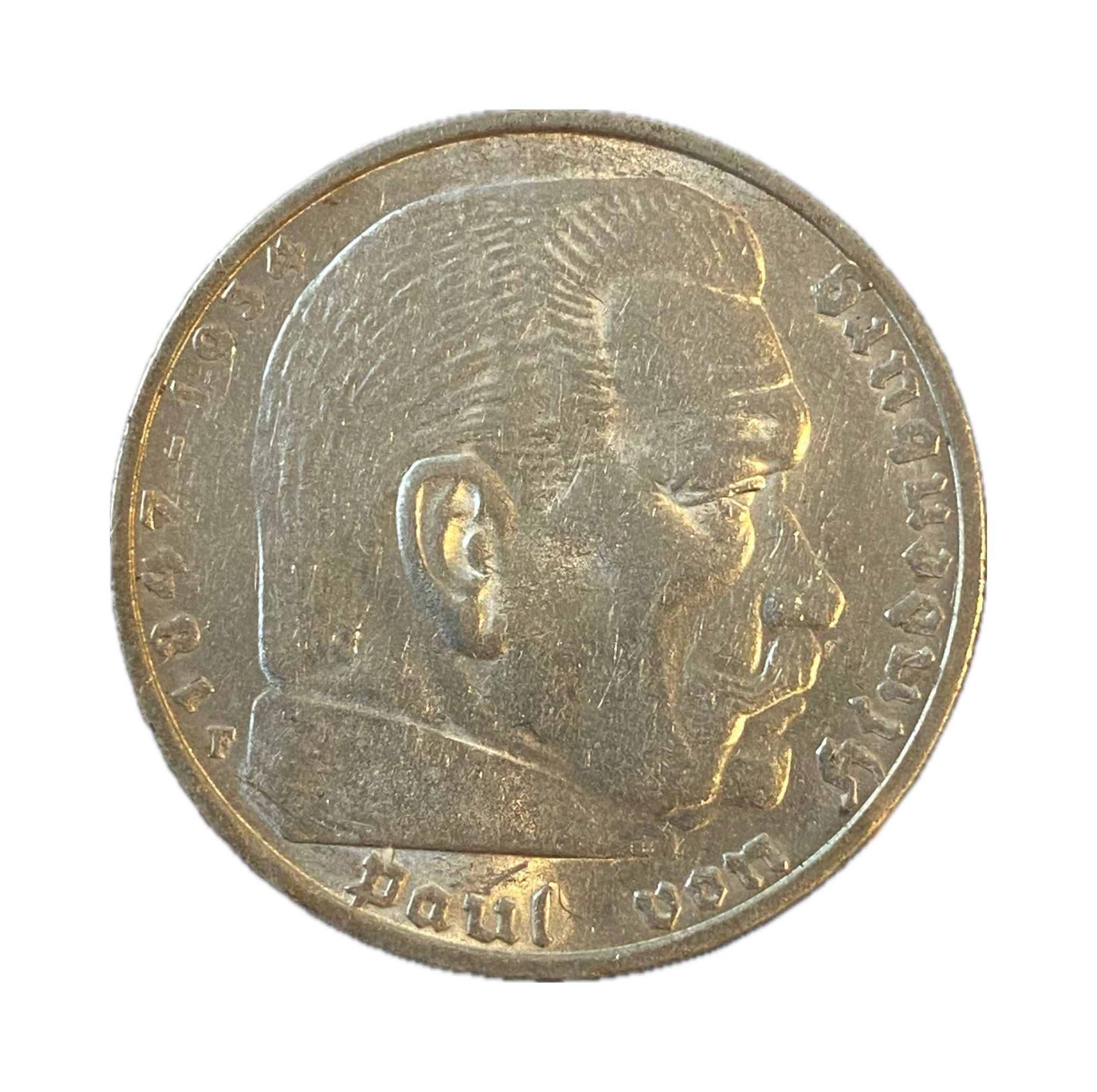 5-RM-Umlaufmünze Paul von Hindenburg