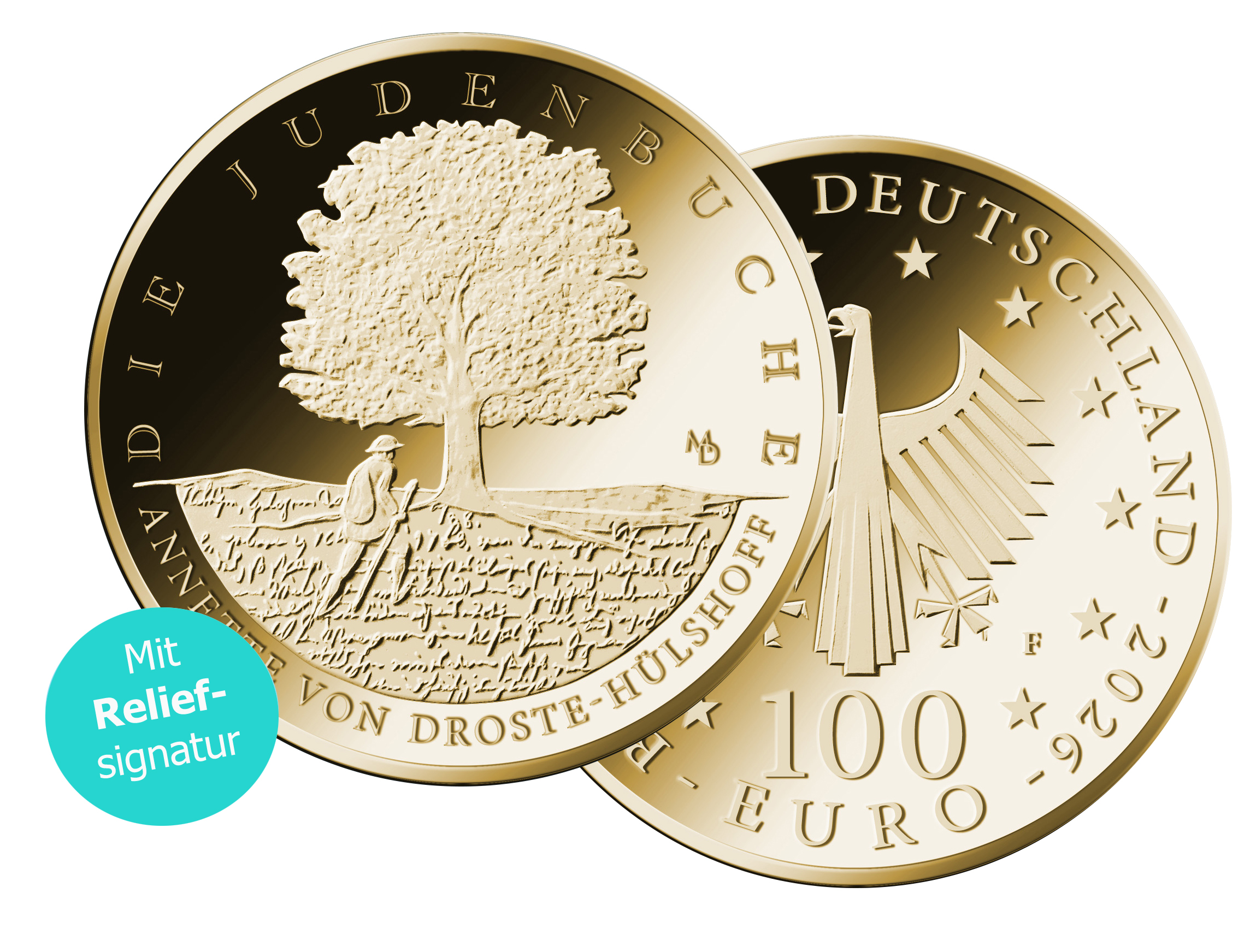 Die 100-Euro-Goldmünze „Judenbuche“