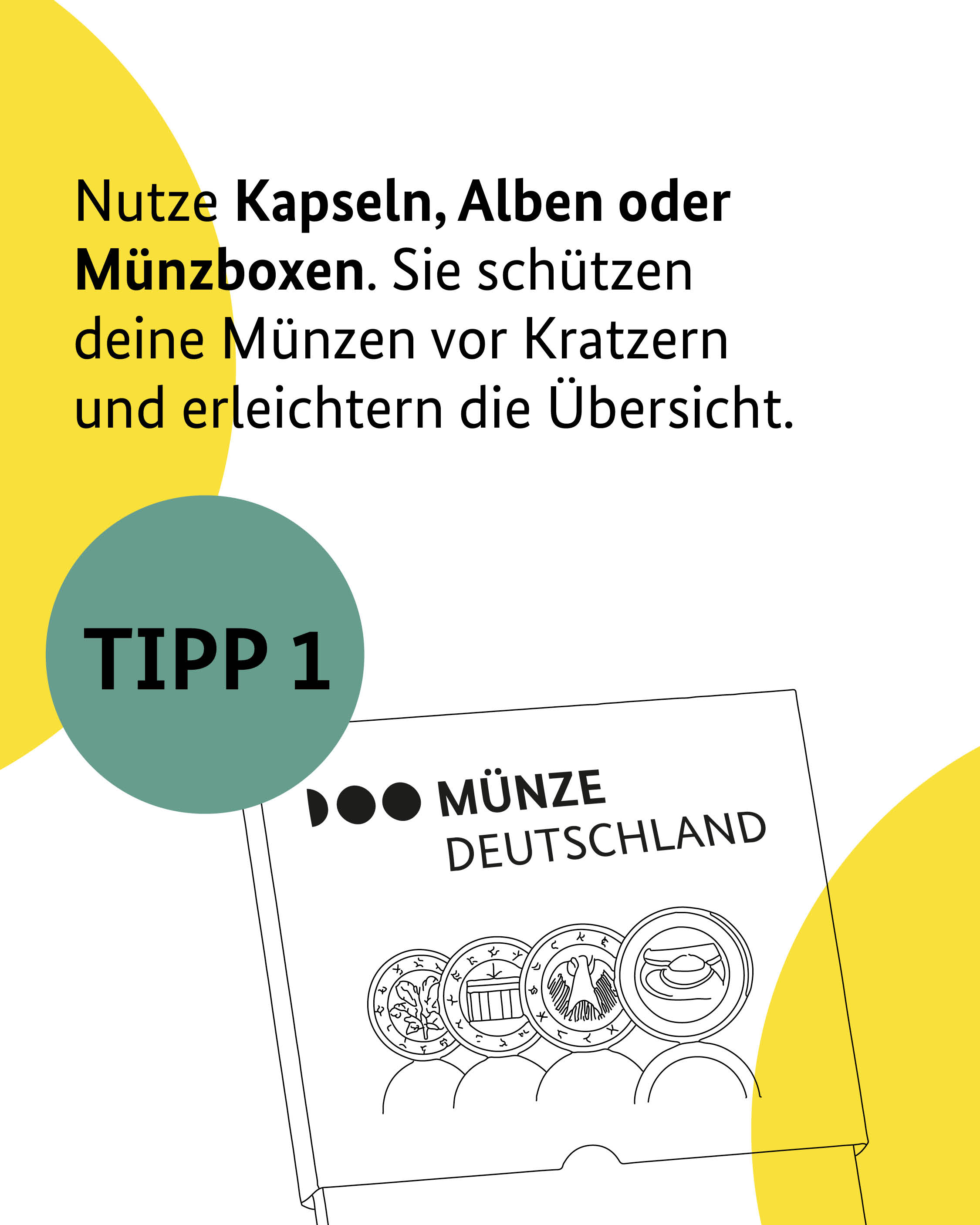 Tipp 1, wie du deine Münzsammlung gut absicherst