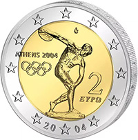 2-Euro-Münze Athen 2004