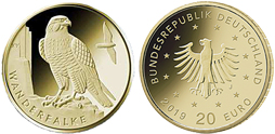 20-Euro-Goldmünze Wanderfalke