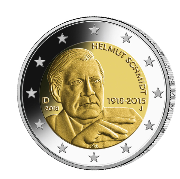 2-Euro-Gedenkmünze Helmut Schmidt