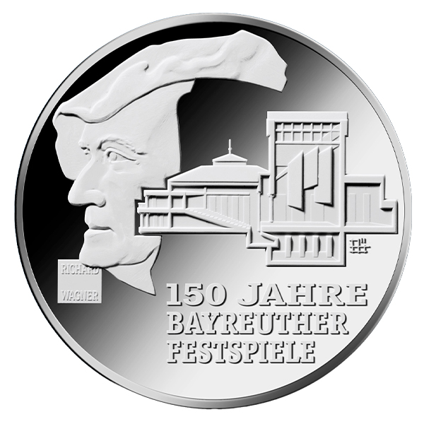 35-Euro-Silbermünze „150 Jahre Richard-Wagner-Festspiele Bayreuth