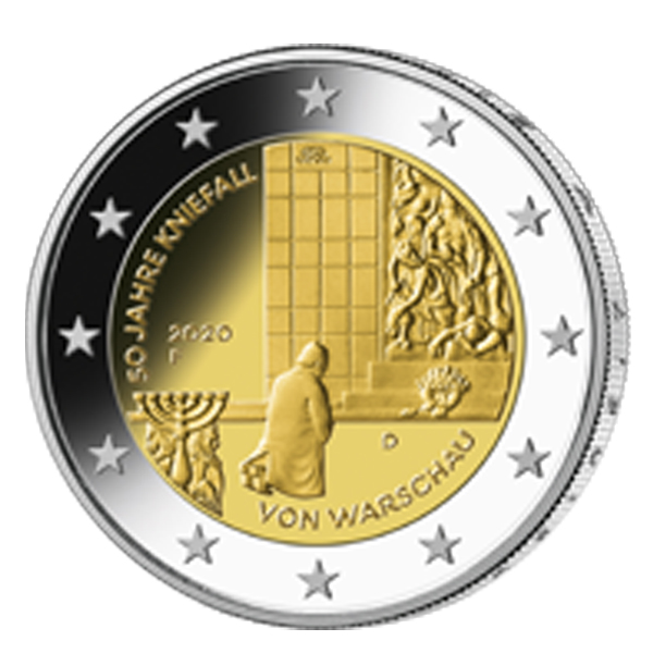 2-Euro-Gedenkmünze „50 Jahre Kniefall von Warschau“