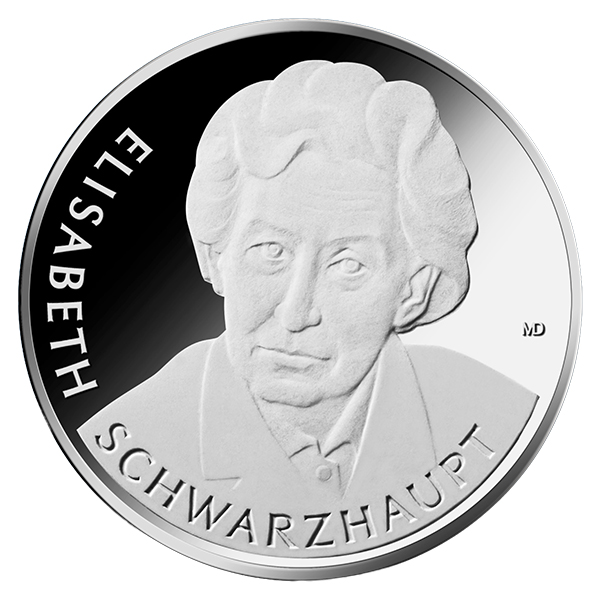 35-Euro-Silbermünze „Elisabeth Schwarzhaupt“
