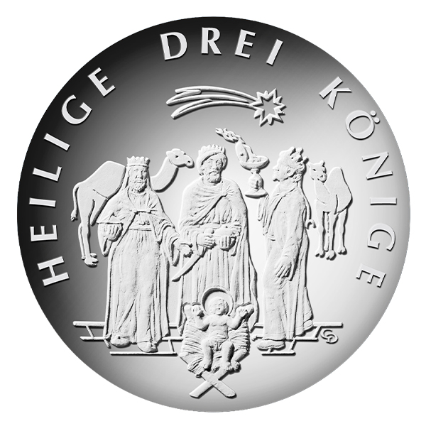 50-Euro-Feinsilbermünze „Heilige Drei Könige“