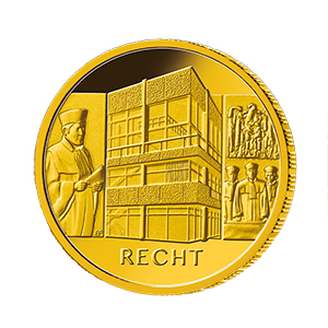100-Euro-Goldmünze "Säulen der Demokratie - Recht"