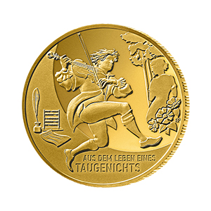 100-Euro-Goldmünze 2025 "Aus dem Leben eines Taugenichts" 