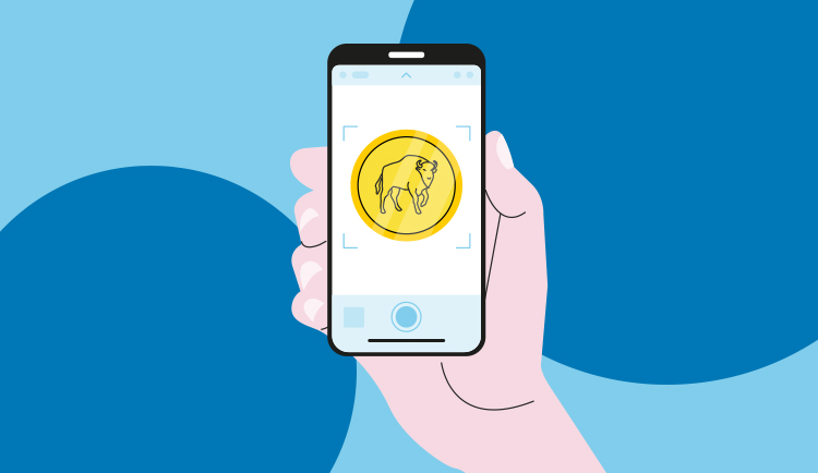 Schematische Funktionsweise der Reliefsignatur mit Echtheitszertifikat und Smartphone-App