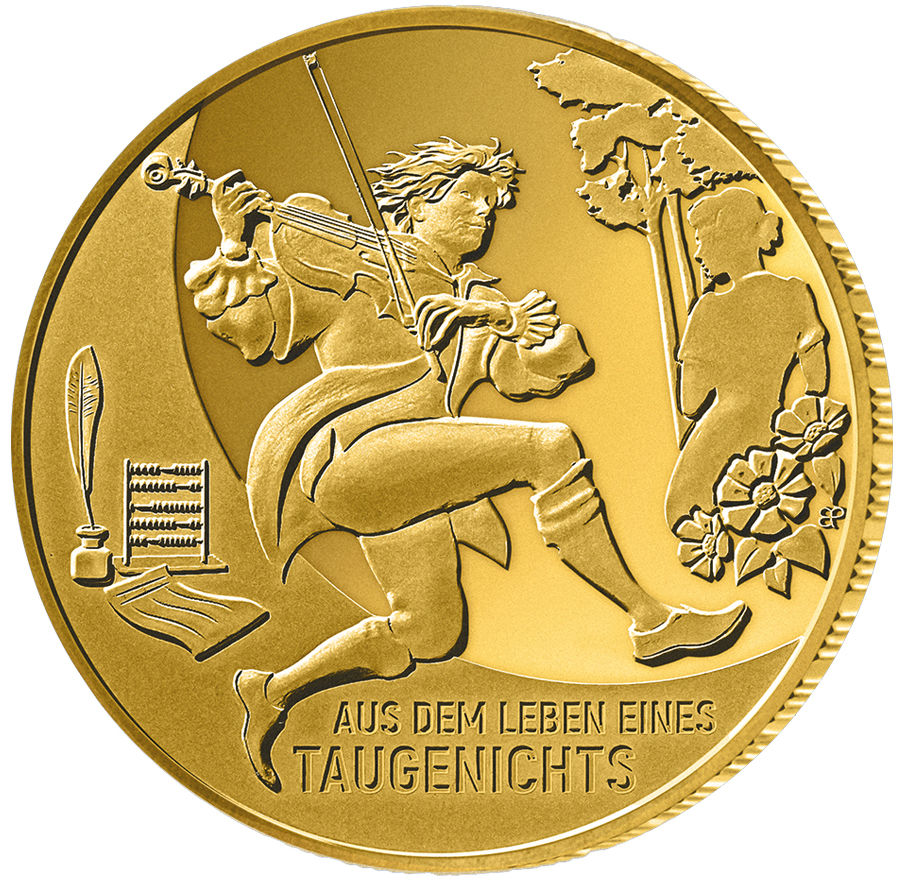 100 euro gold coin 2025 "Aus dem Leben eines Taugenichts" 