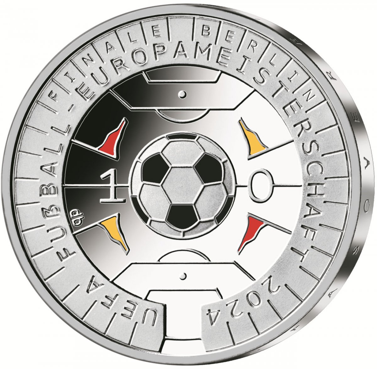 11-Euro-Silbermünze 2024 "UEFA Fußball-Europameisterschaft"                                          