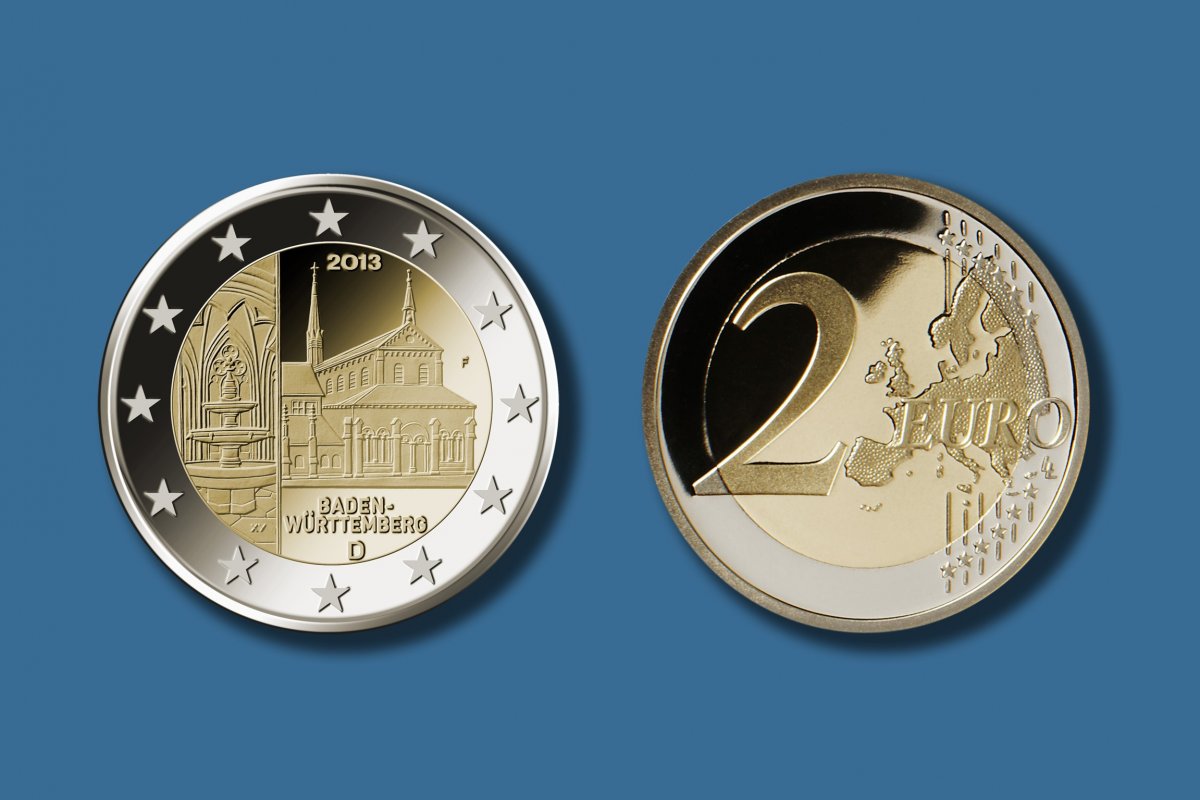 Download 2-Euro-Gedenkmünze 2013 "Bundesländer" - Baden-Württemberg-Kloster Maulbronn 