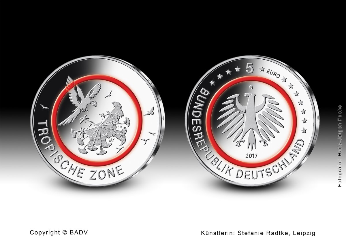 Download 5-Euro-Sammlermünze 2017 "Tropische Zone" 