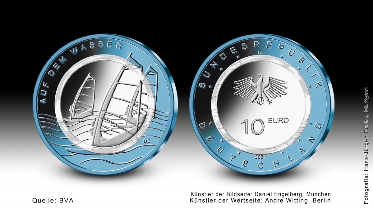 Download 10 euro collector coin 2021 "Auf dem Wasser" 