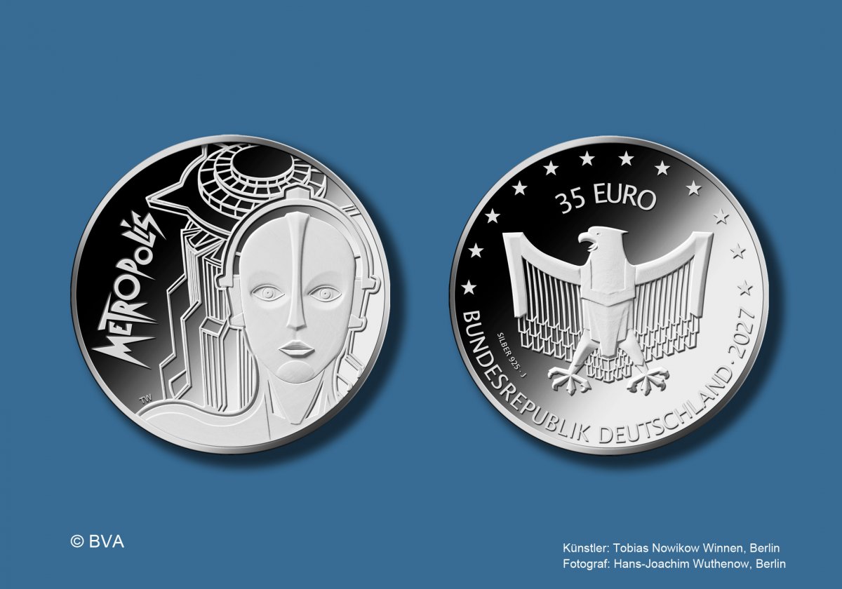 Download-35-Euro-Silbermünze 2027 "100 Jahre Uraufführung des Films METROPOLIS" 
