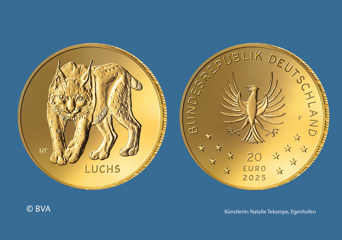 Download 20 euro goldcoin 2025 "Luchs" 