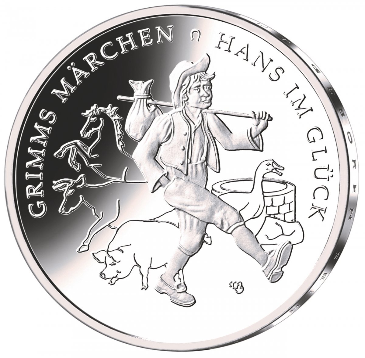 20-Euro-Silbermünze 2023 "Hans im Glück"                                                             