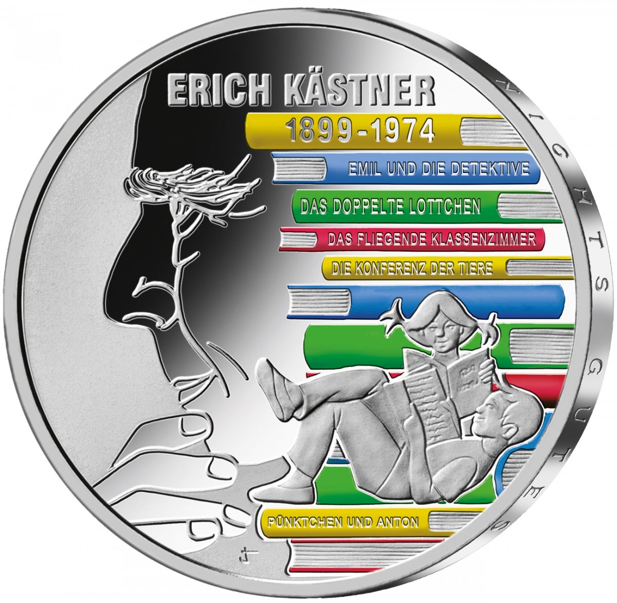 20-Euro-Silbermünze 2024 "125. Geburtstag Erich Kästner"                                             