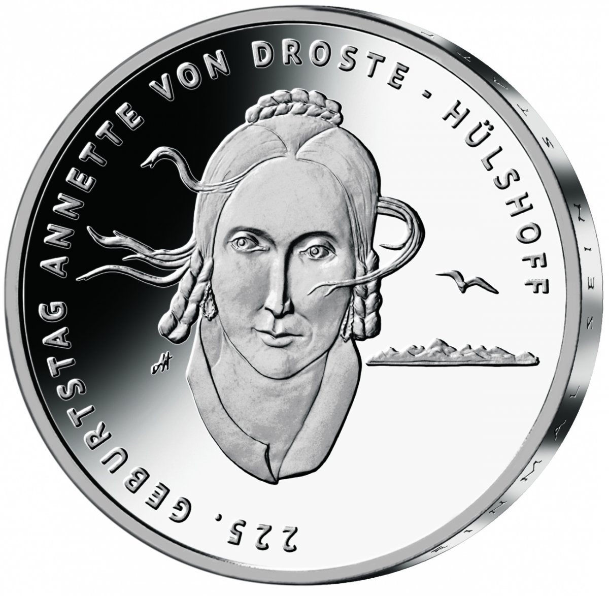 20-Euro-Silbermünze 2022 "225. Geburtstag Annette von Droste-Hülshoff"                               