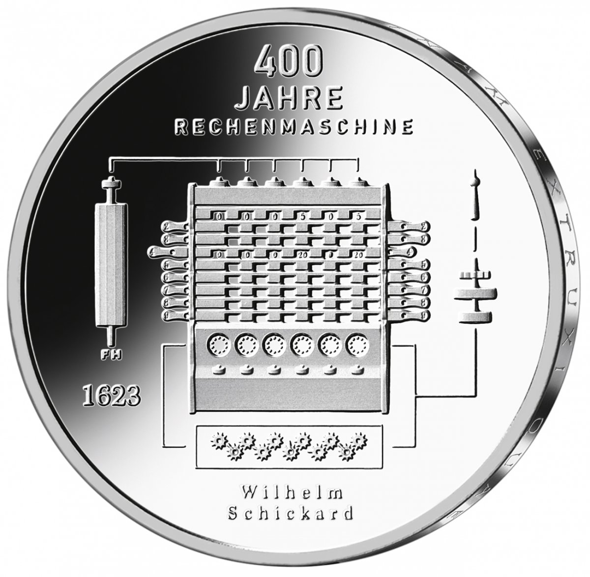 20-Euro-Silbermünze 2023 "400 Jahre Rechenmaschine von Wilhelm Schickard"                            