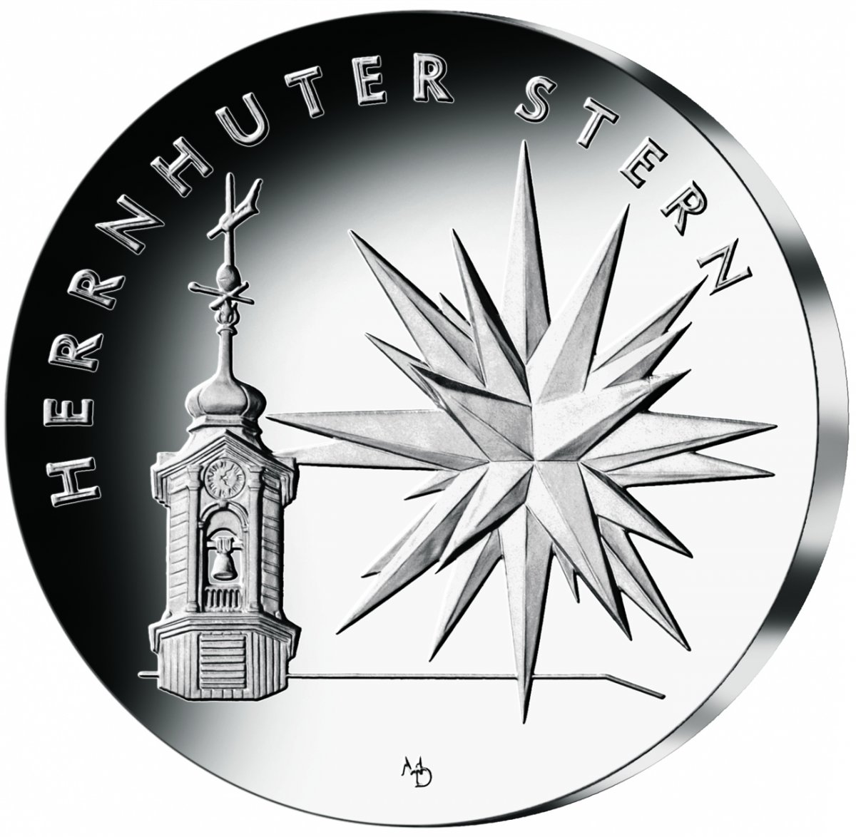25-Euro-Silbermünze 2022 "Herrnhuter Stern" Spiegelglanz                                             