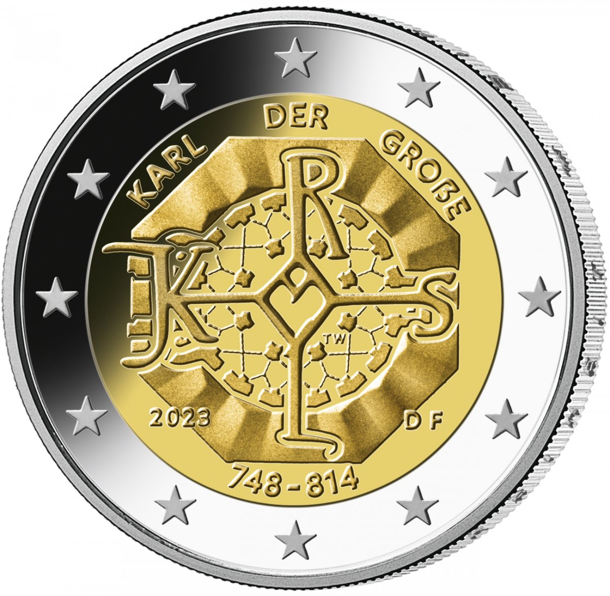 2-Euro-Sonderset 2023 "1275. Geburtstag Karl der Große" 