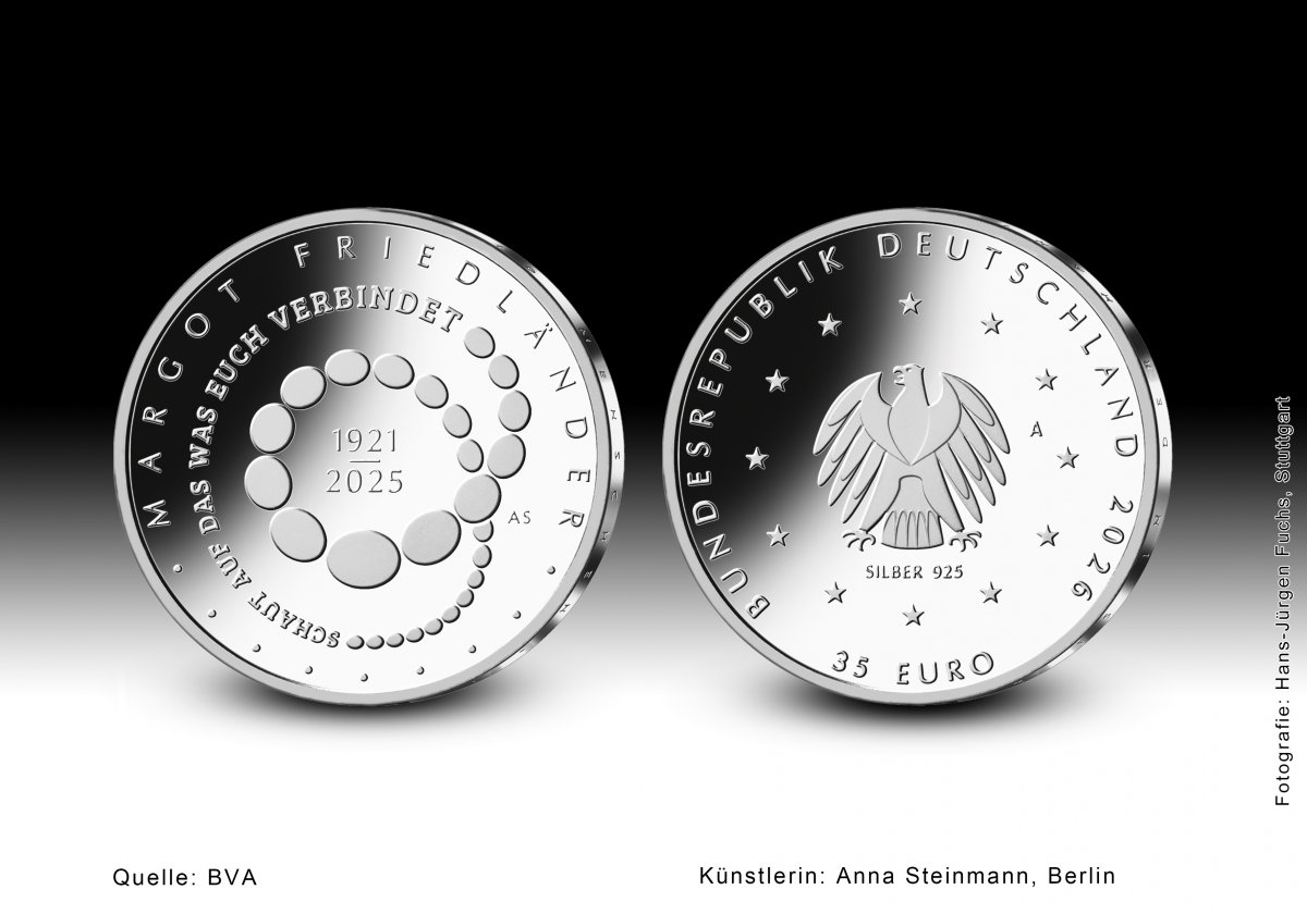 Download 20 euro collector coin 2026 "Margot Friedländer" 