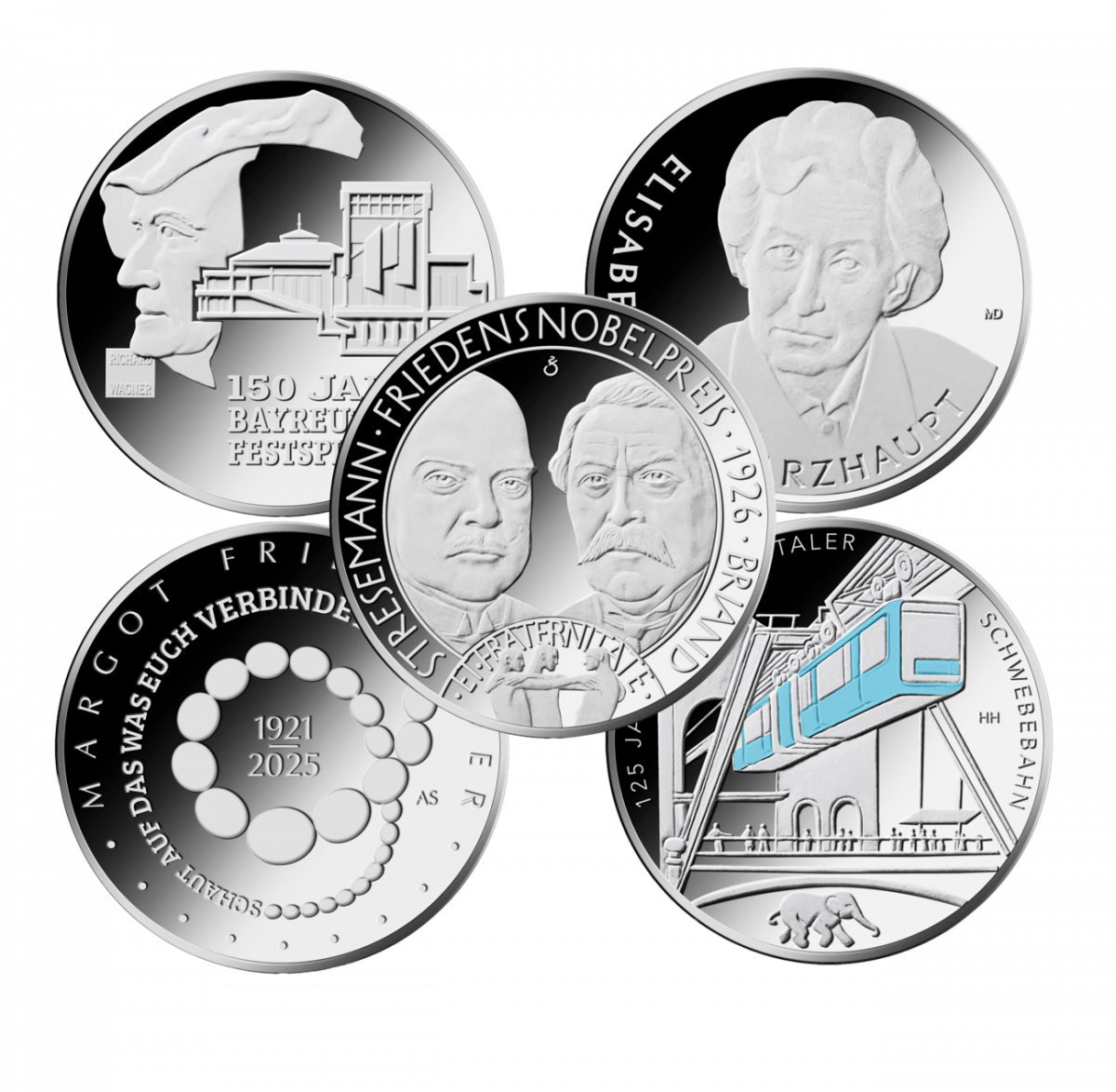 35-Euro-Silbermünzenset 2026 Spiegelglanz                                                            