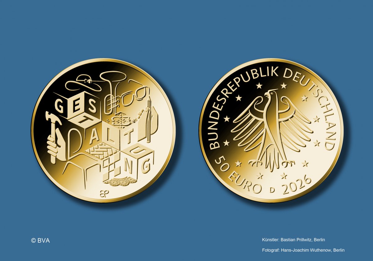 Download 50-Euro-Goldmünze 2026 "Gestaltung" 