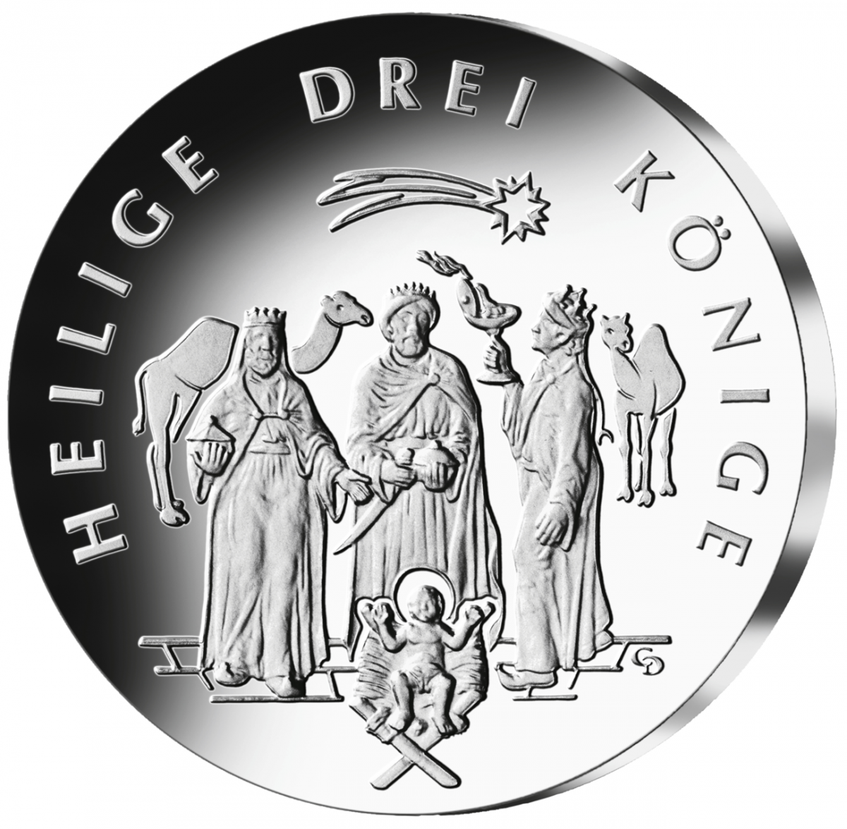 50-Euro-Silbermünze "Weihnachten - Heilige Drei Könige"                                              