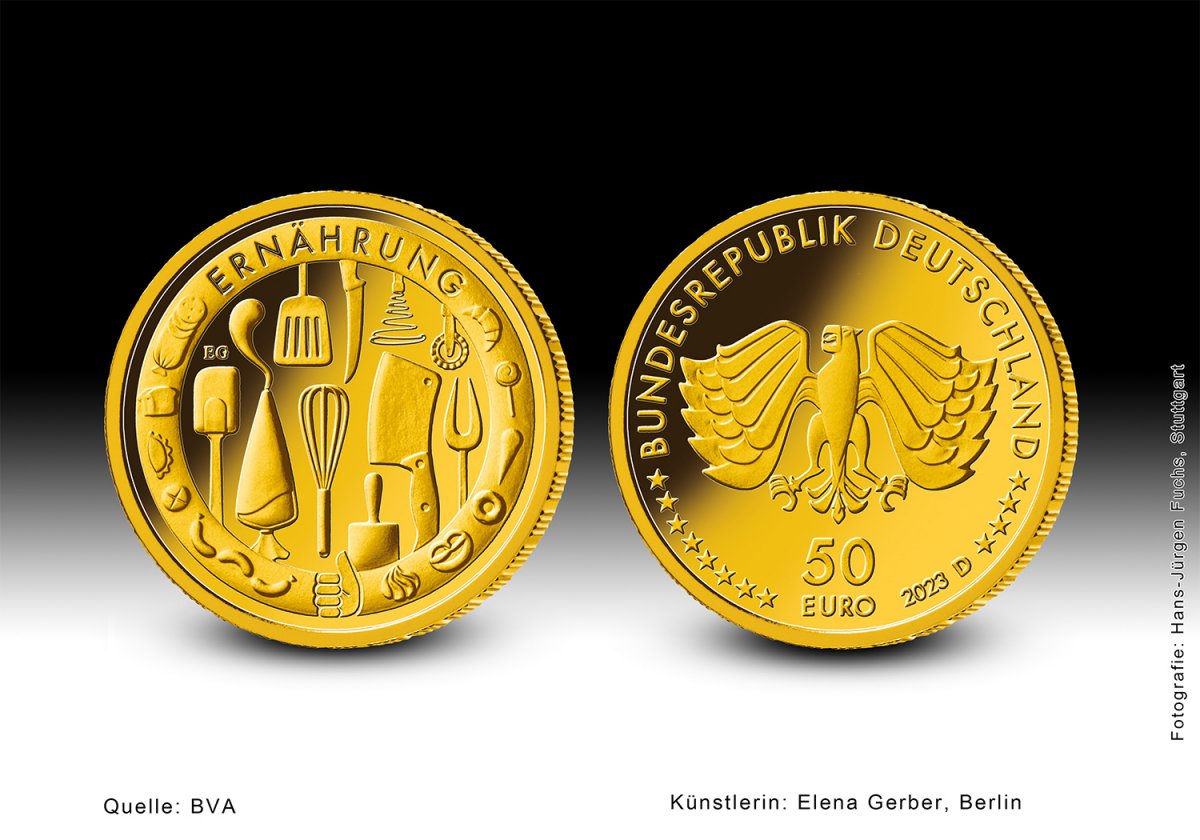 Download-50-Euro-Goldmünze 2023 "Ernährung" 