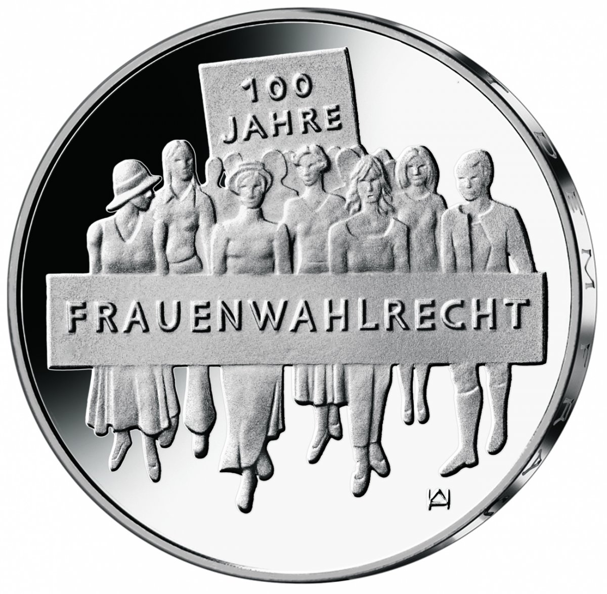 20-Euro-Silbermünze 2019 "100 Jahre Frauenwahlrecht"                                                 